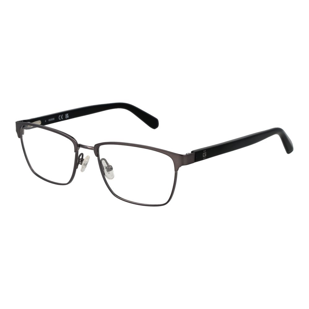 Silver Men Glasses Frame Guess