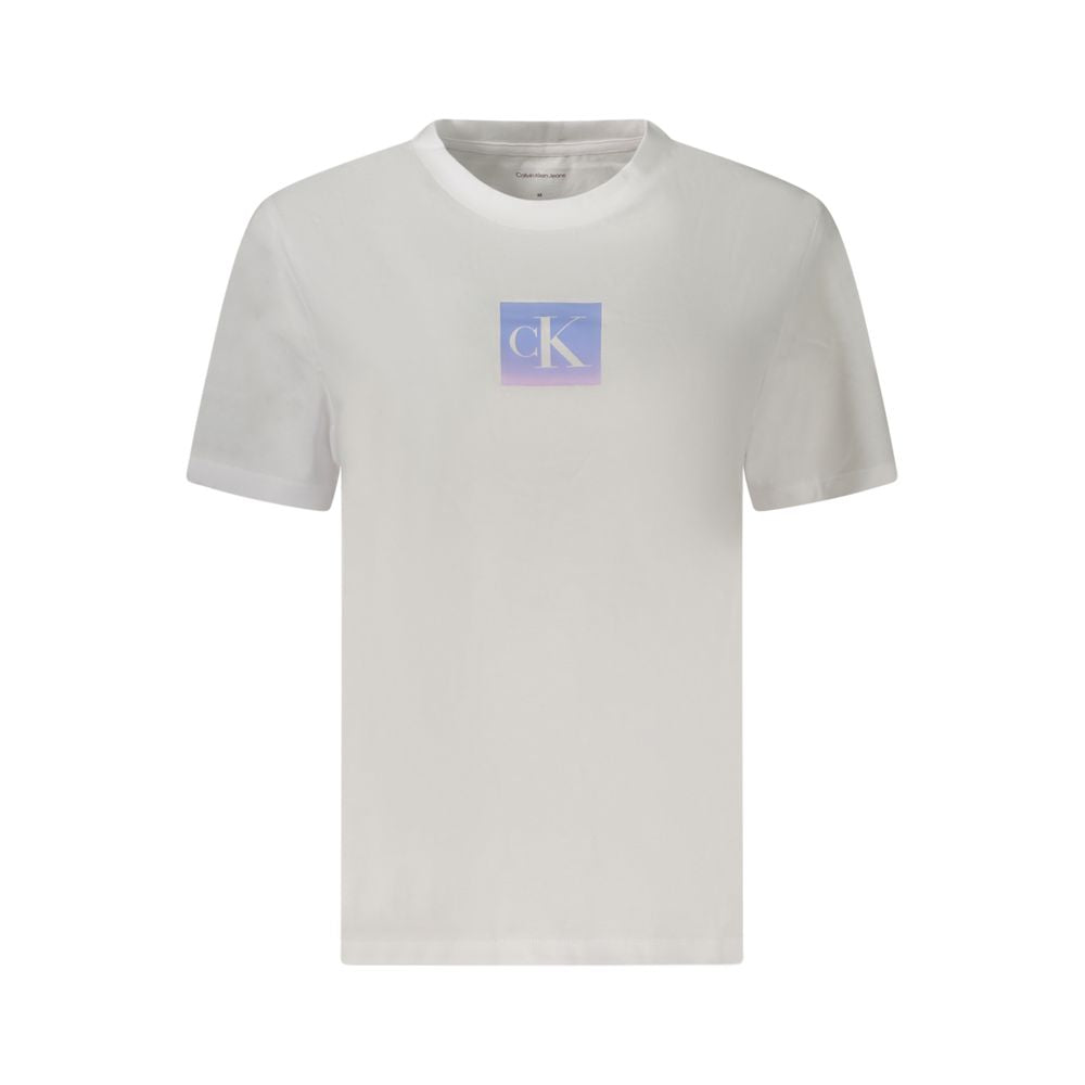 White Cotton Women T-Shirt Calvin Klein