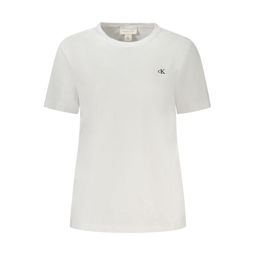 White Cotton Women T-Shirt Calvin Klein