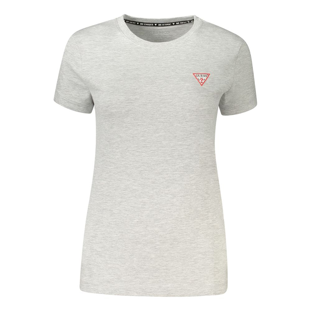 Gray Cotton T-Shirt Guess Jeans