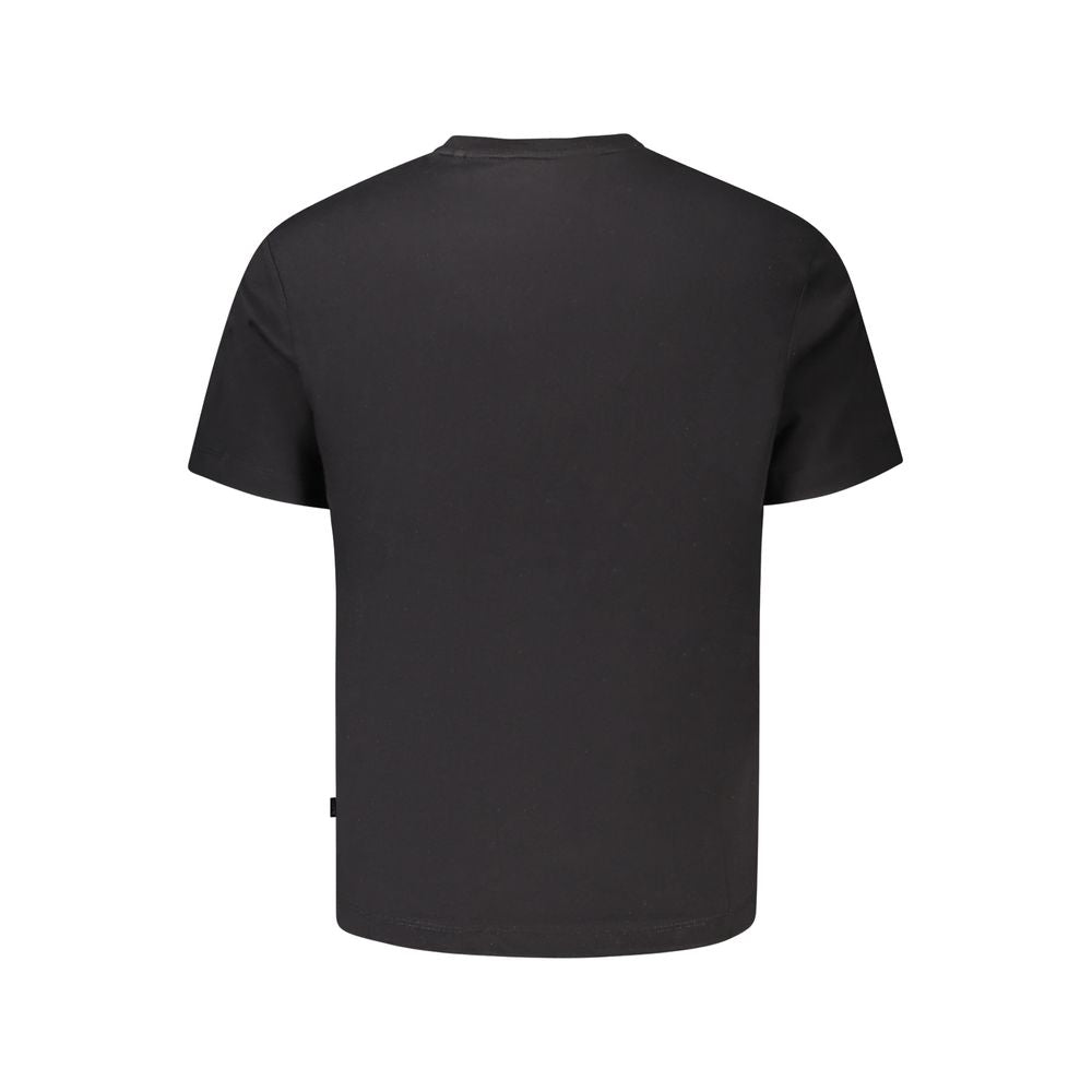 Black Cotton T-Shirt Guess Jeans