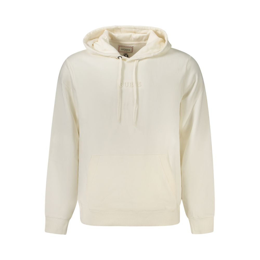 White Cotton Sweatshirt Guess Jeans