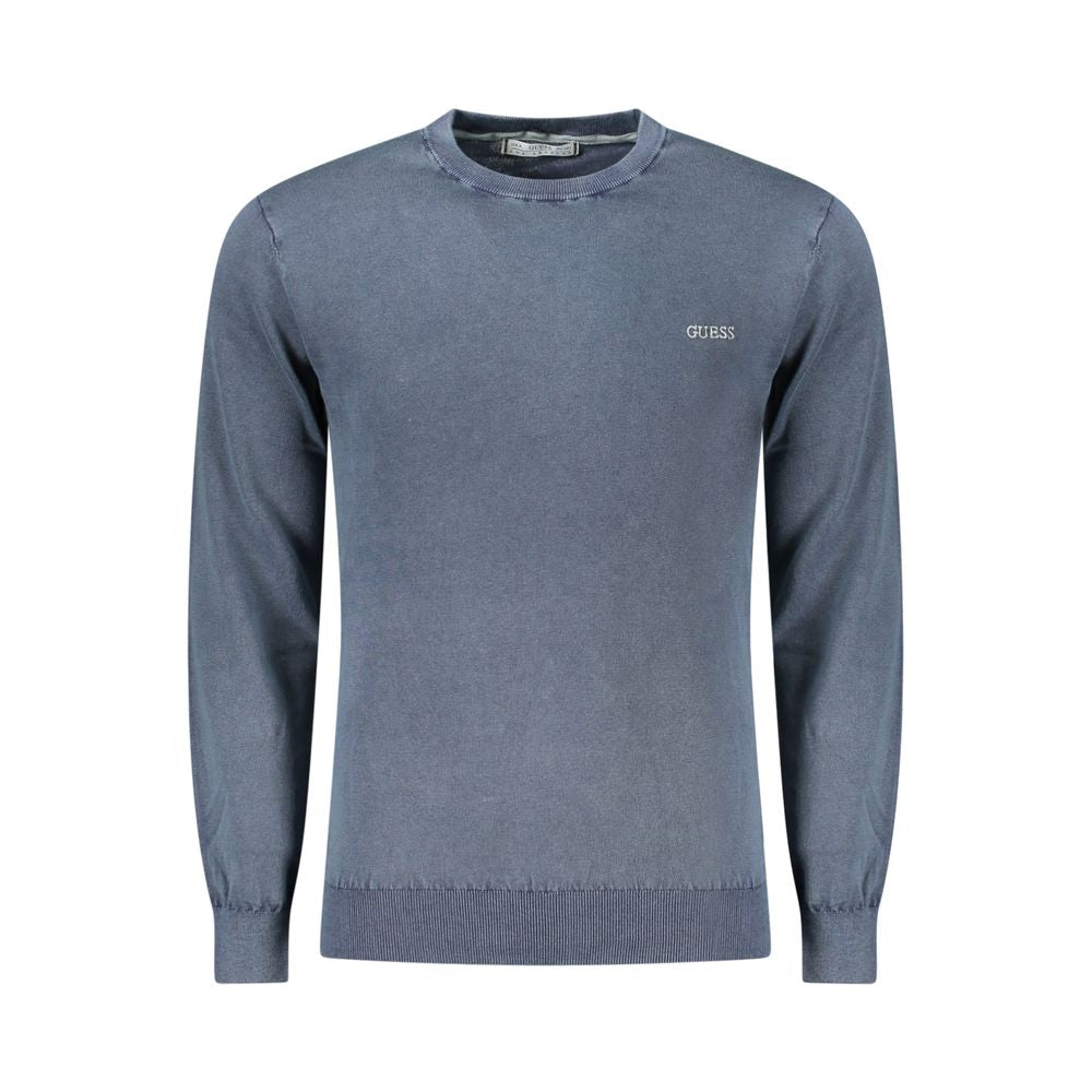 Blue Cotton Sweater Guess Jeans