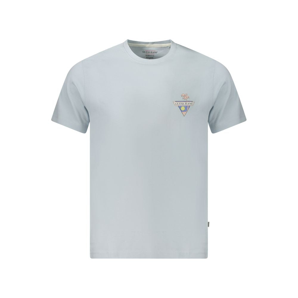 Blue Cotton T-Shirt Guess Jeans