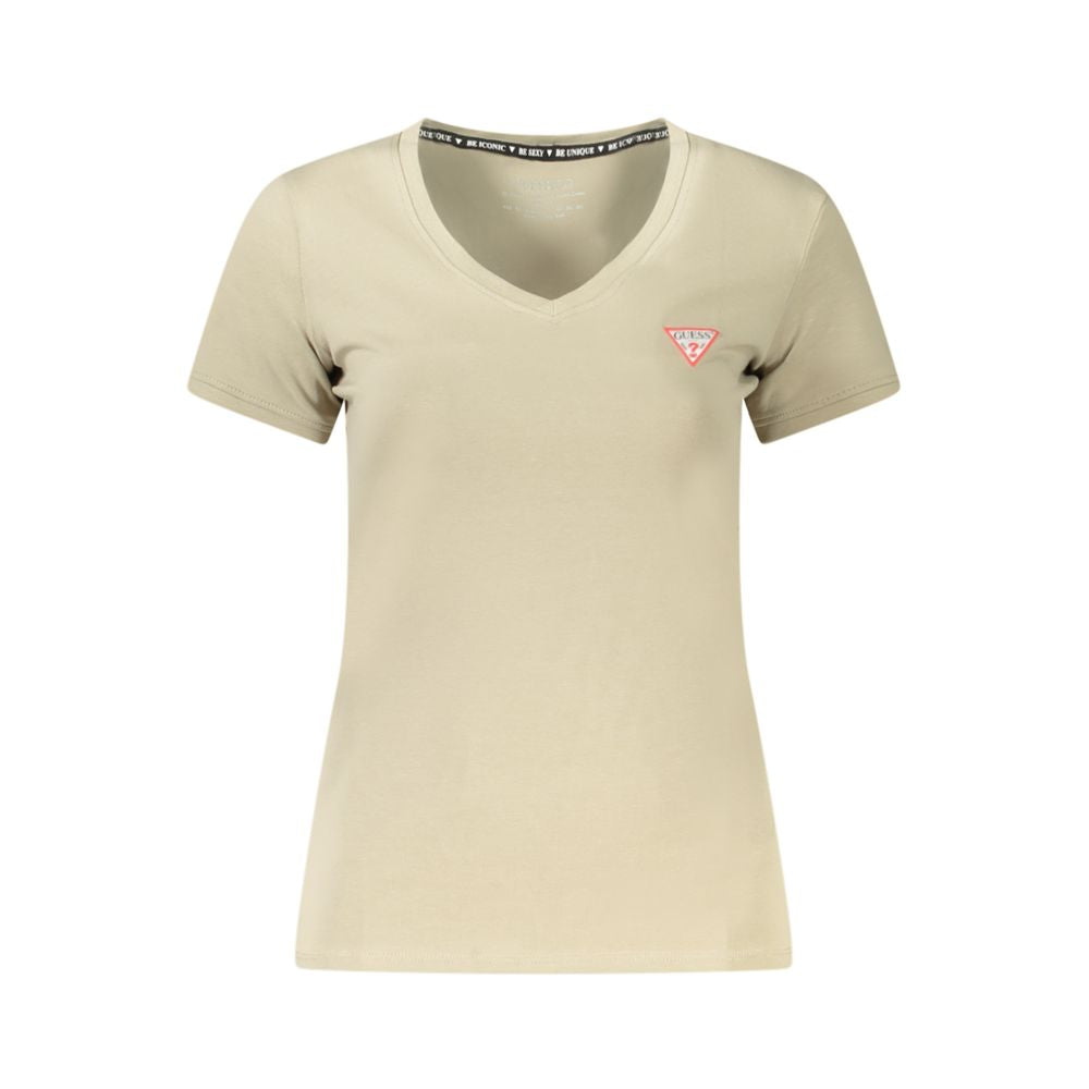 Green Cotton T-Shirt Guess Jeans