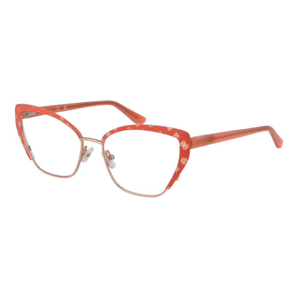 Orange Women Glasses Frame Guess