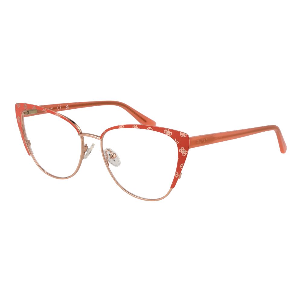 Orange Women Glasses Frame Guess