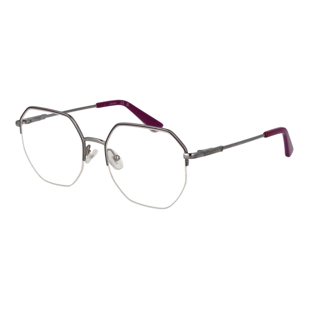 Silver Women Glasses Frame Guess