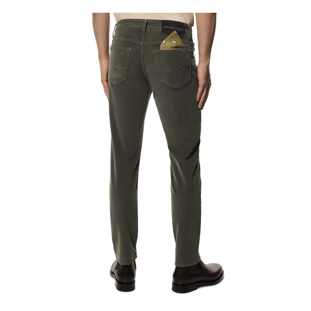 Gray Cotton Pant Jacob Cohen