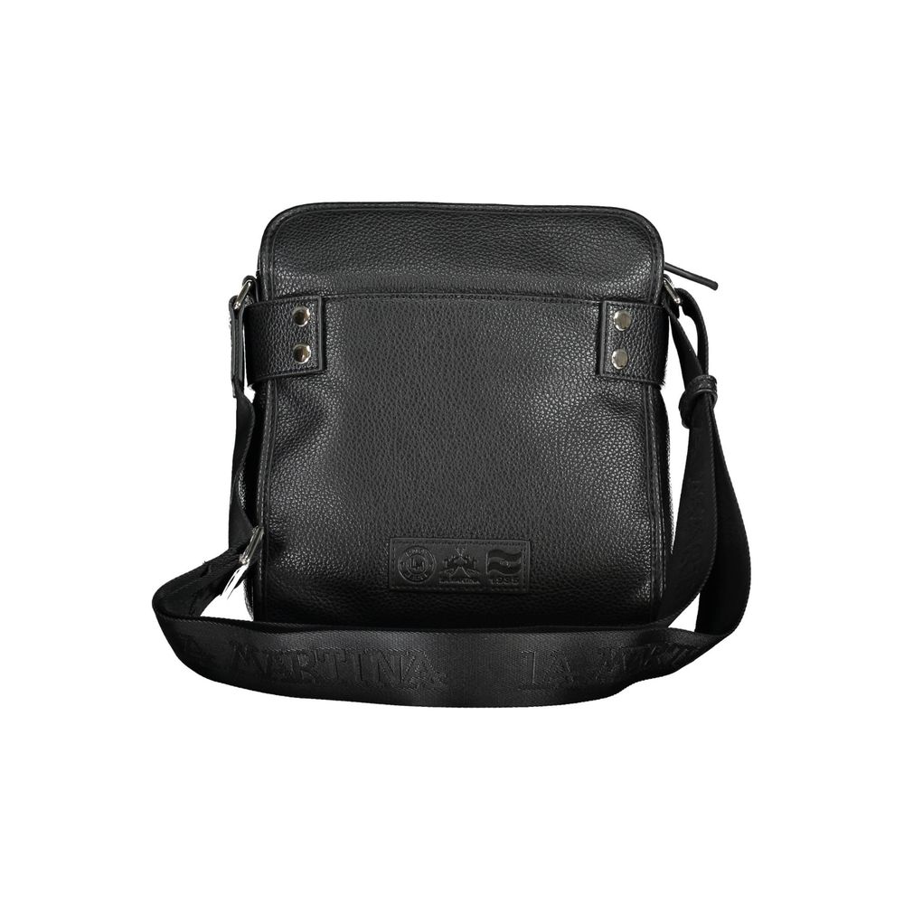 Black Polyethylene Shoulder Bag La Martina