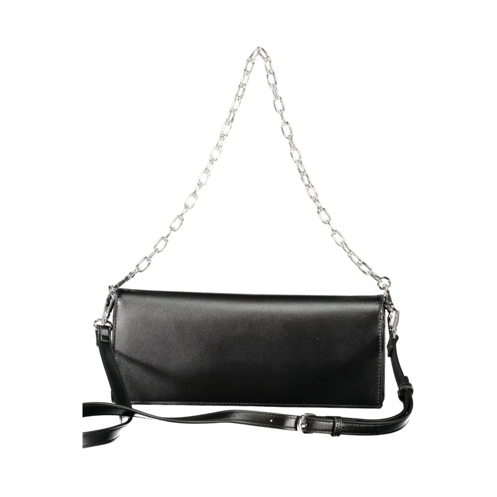 Black Polyethylene Women Handbag Mario Valentino