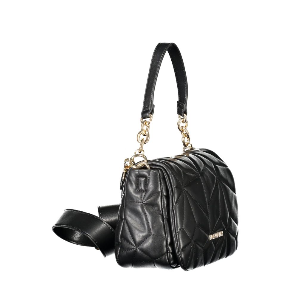 Black Polyethylene Women Handbag Mario Valentino