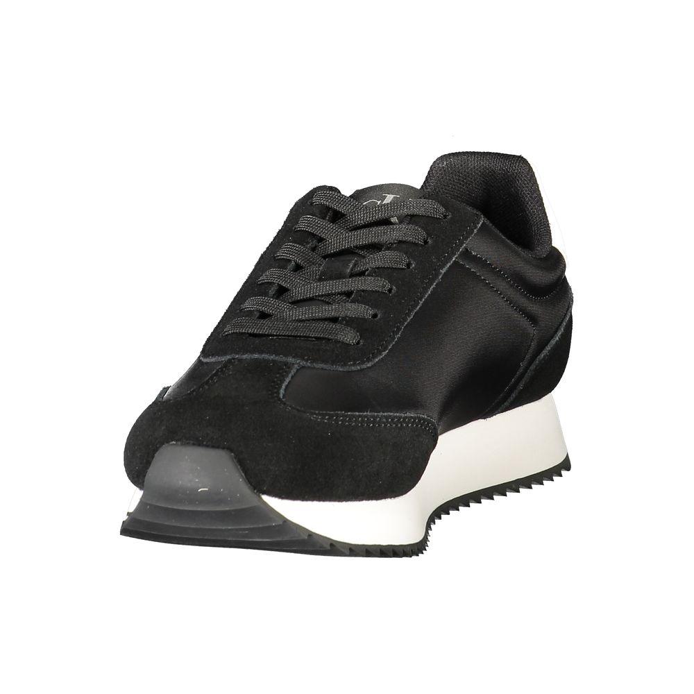 Black Leather Women Sneaker Calvin Klein