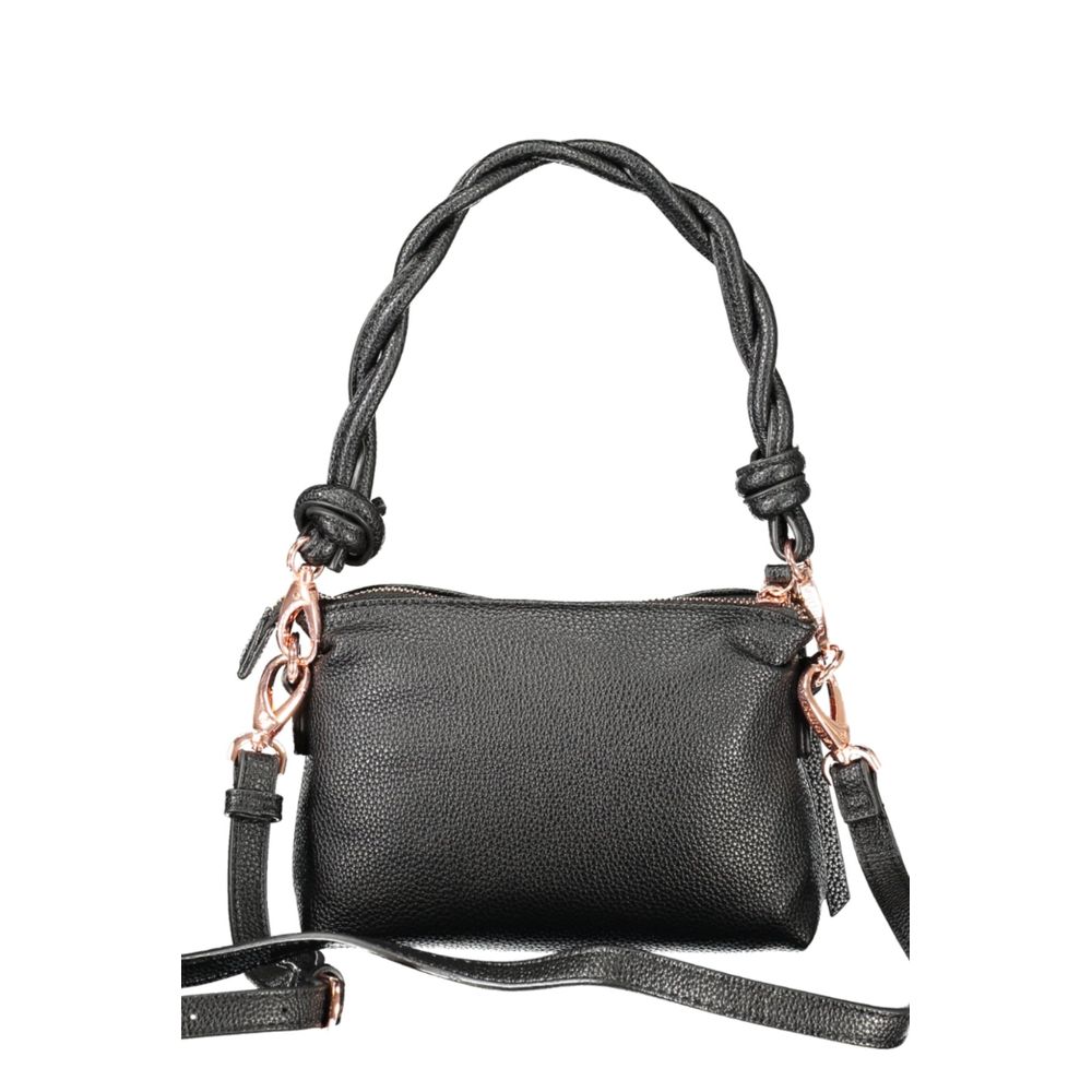 Black Polyethylene Women Handbag Mario Valentino