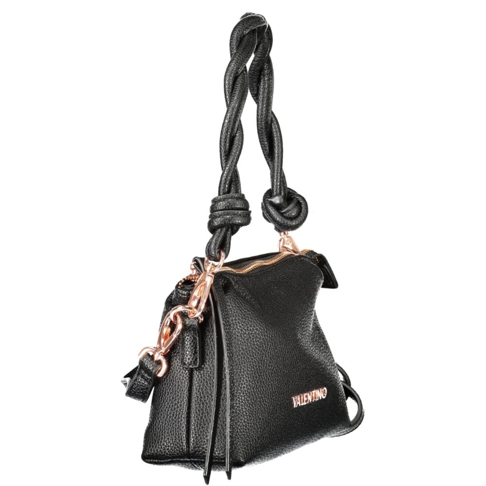 Black Polyethylene Women Handbag Mario Valentino