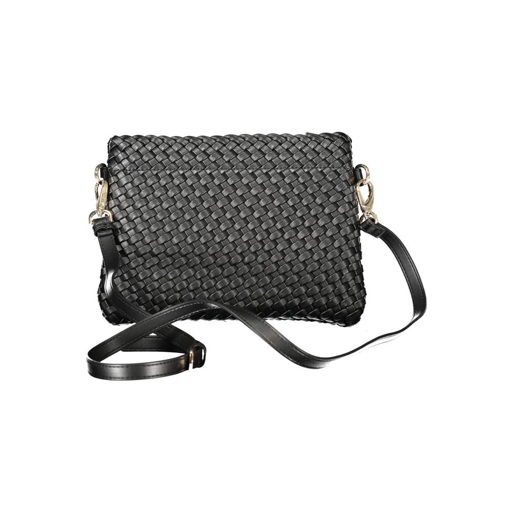 Black Polyethylene Women Handbag Mario Valentino