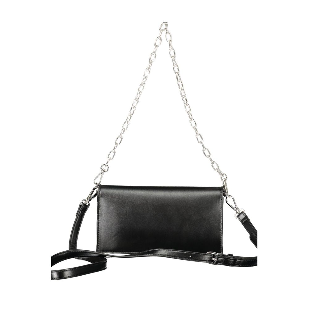 Black Polyethylene Women Handbag Mario Valentino