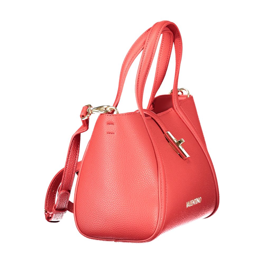 Red Polyethylene Women Handbag Mario Valentino