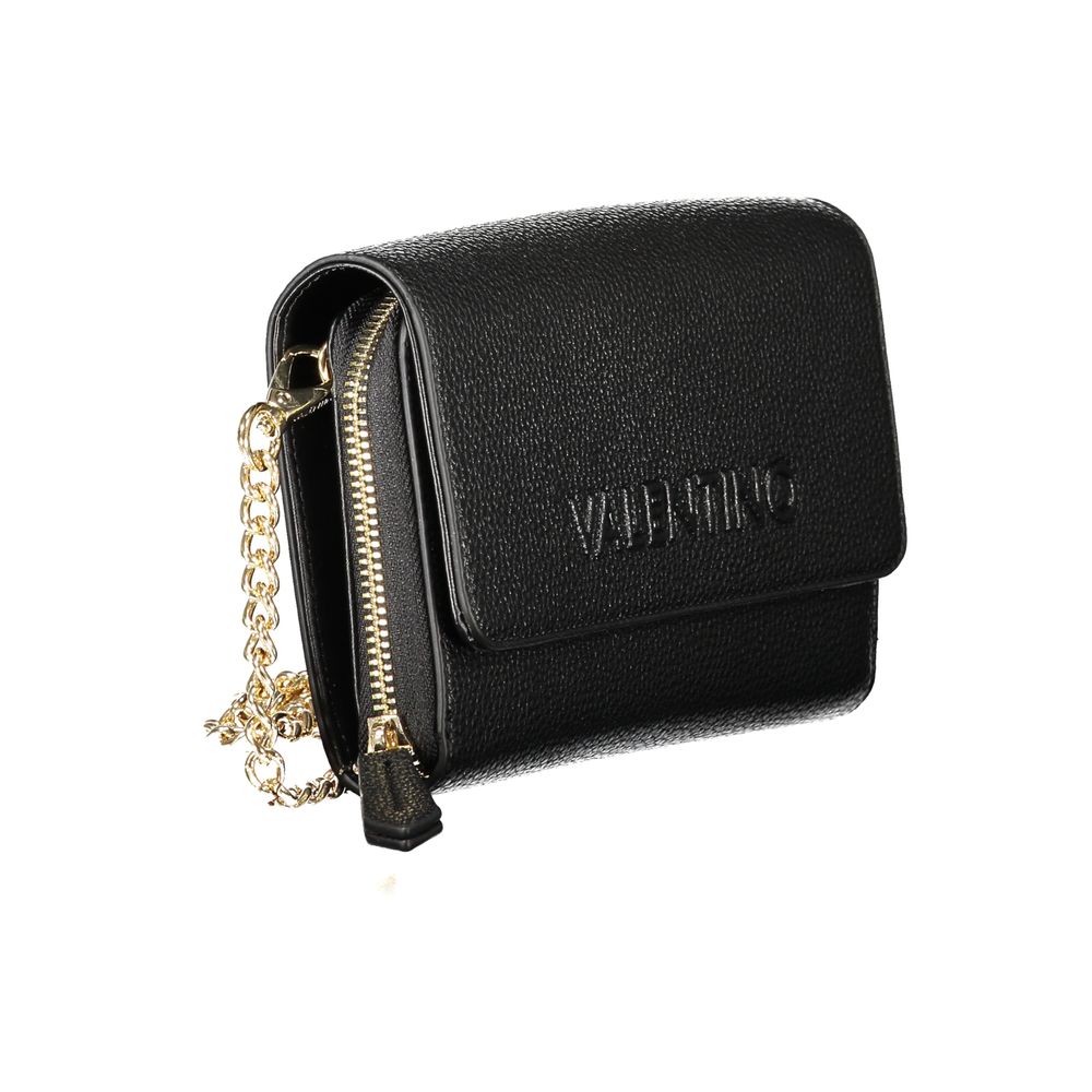Black Polyethylene Women Wallet Convertible Shoulder Bag Mario Valentino