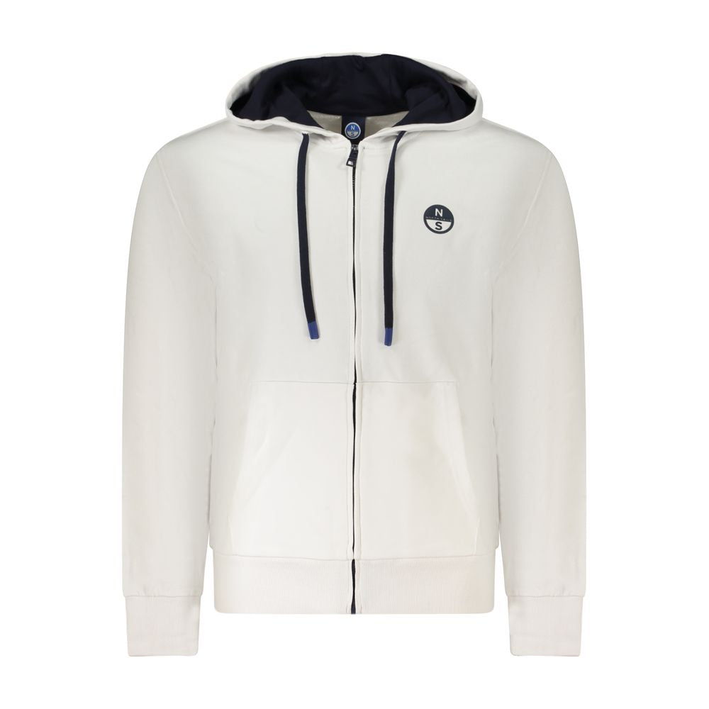 White Cotton Men Sweater North Sails
