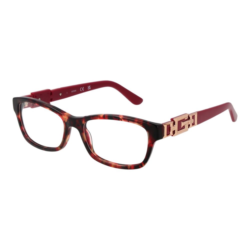 Red Women Glasses Frame Guess
