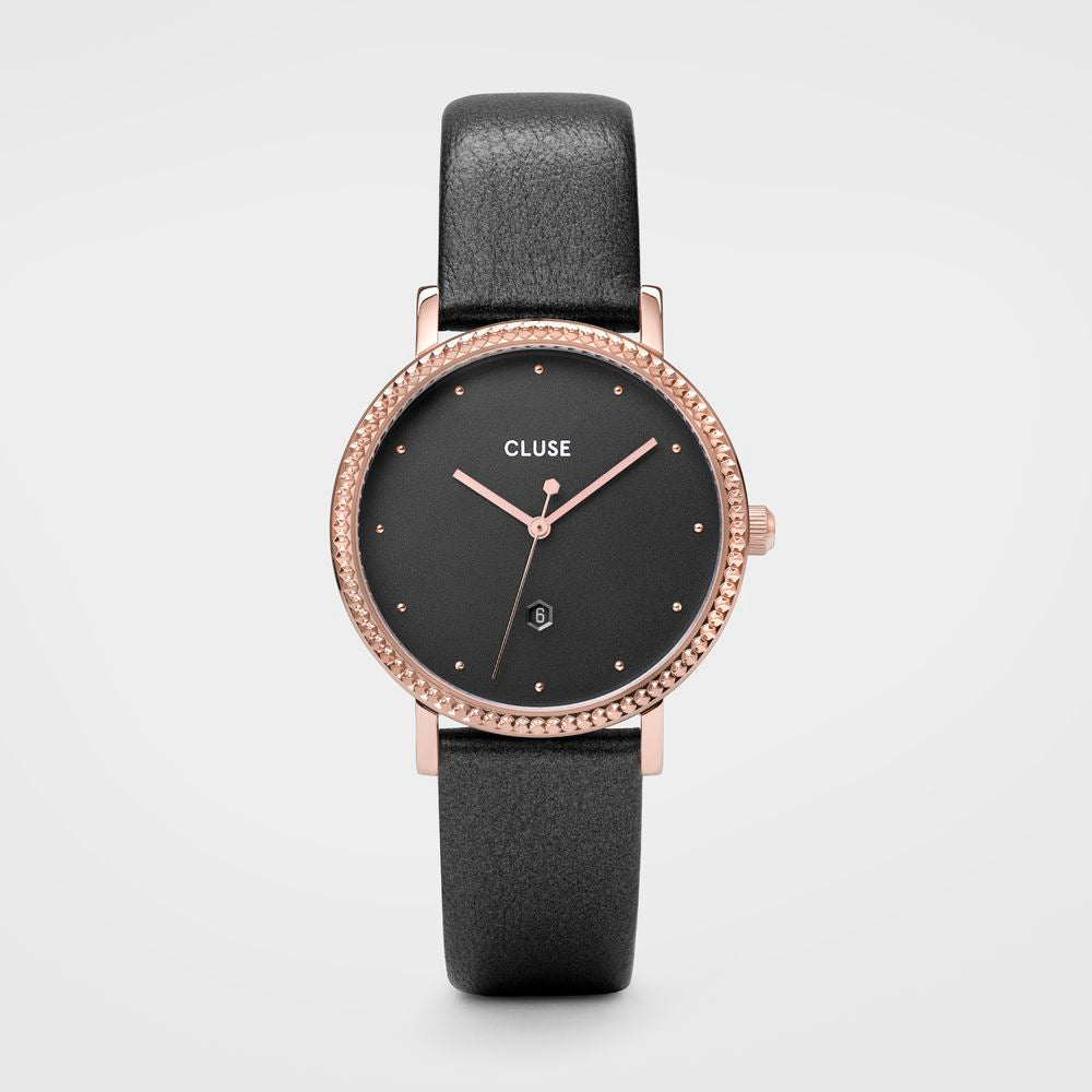 Gray Leather Watch Cluse
