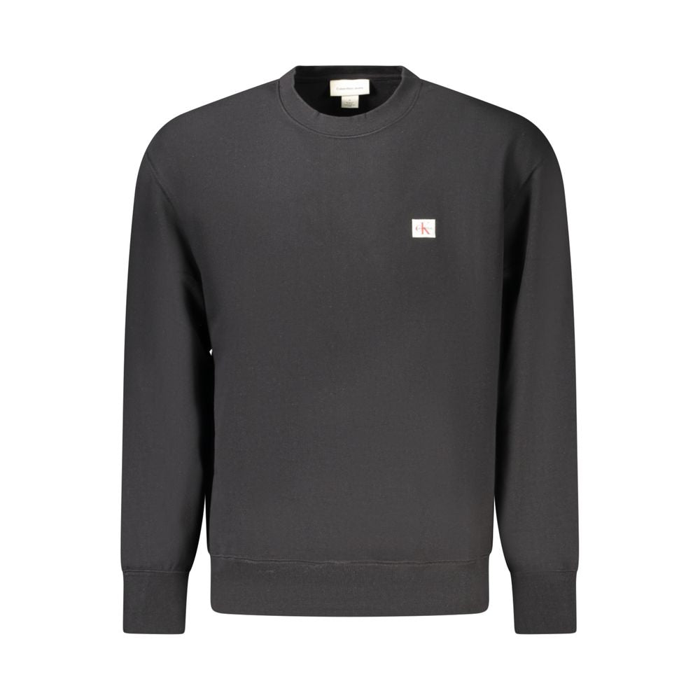 Black Cotton Men Sweater Calvin Klein