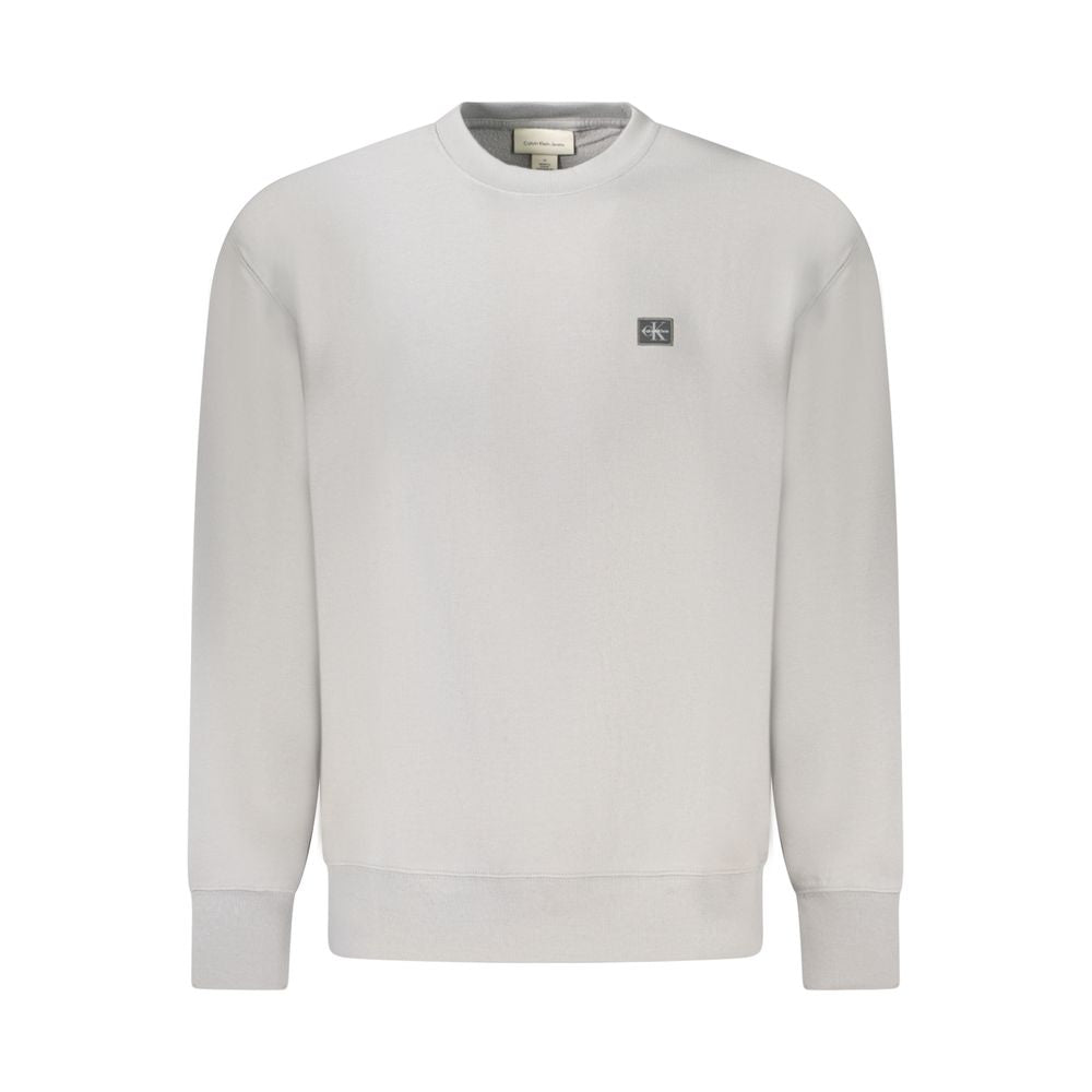 Gray Cotton Men Sweater Calvin Klein