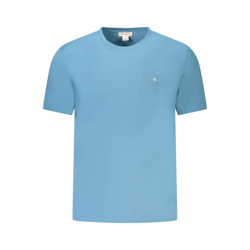 Blue Cotton Men T-Shirt Calvin Klein