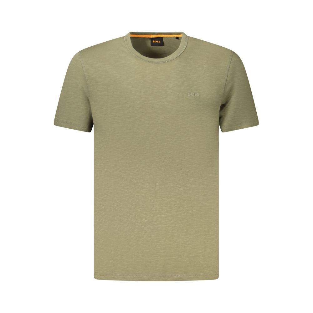Green Cotton Men T-Shirt Hugo Boss