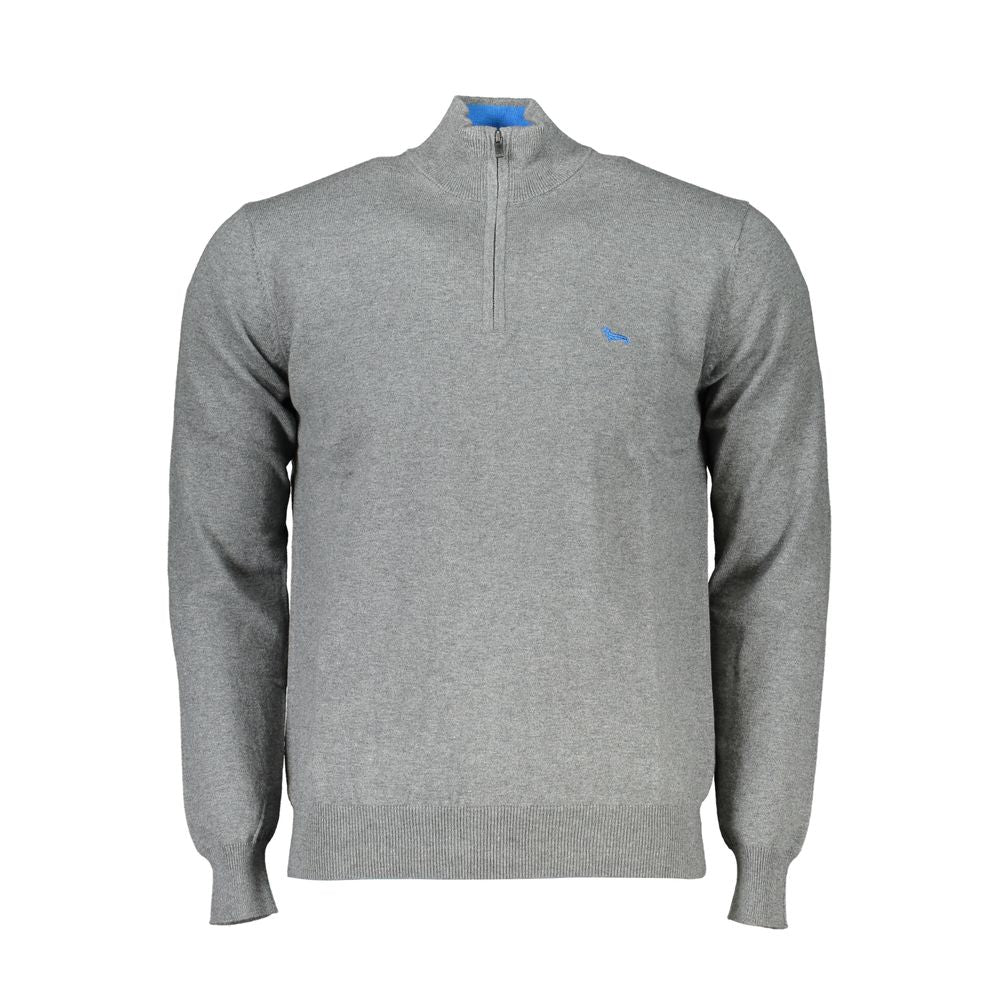 Gray Cotton Sweater Harmont & Blaine