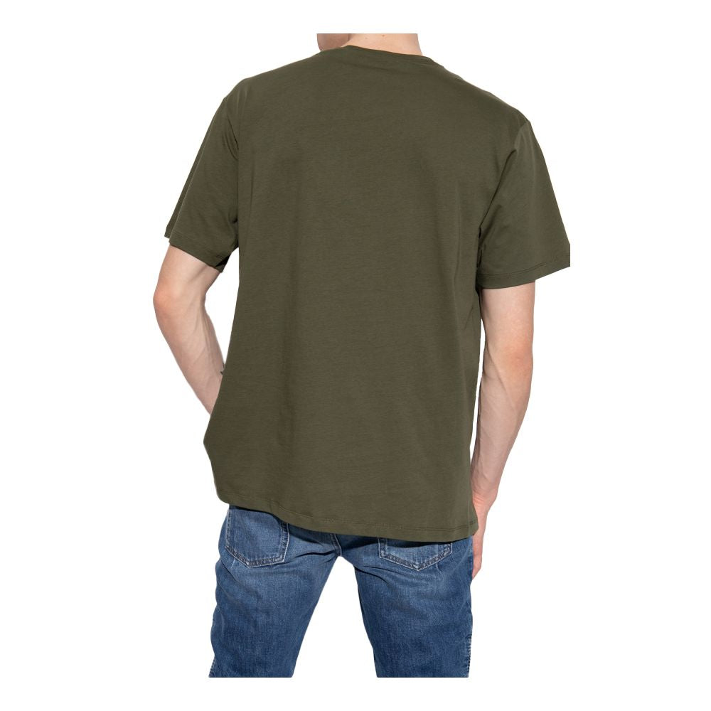 Green Cotton T-Shirt Balmain