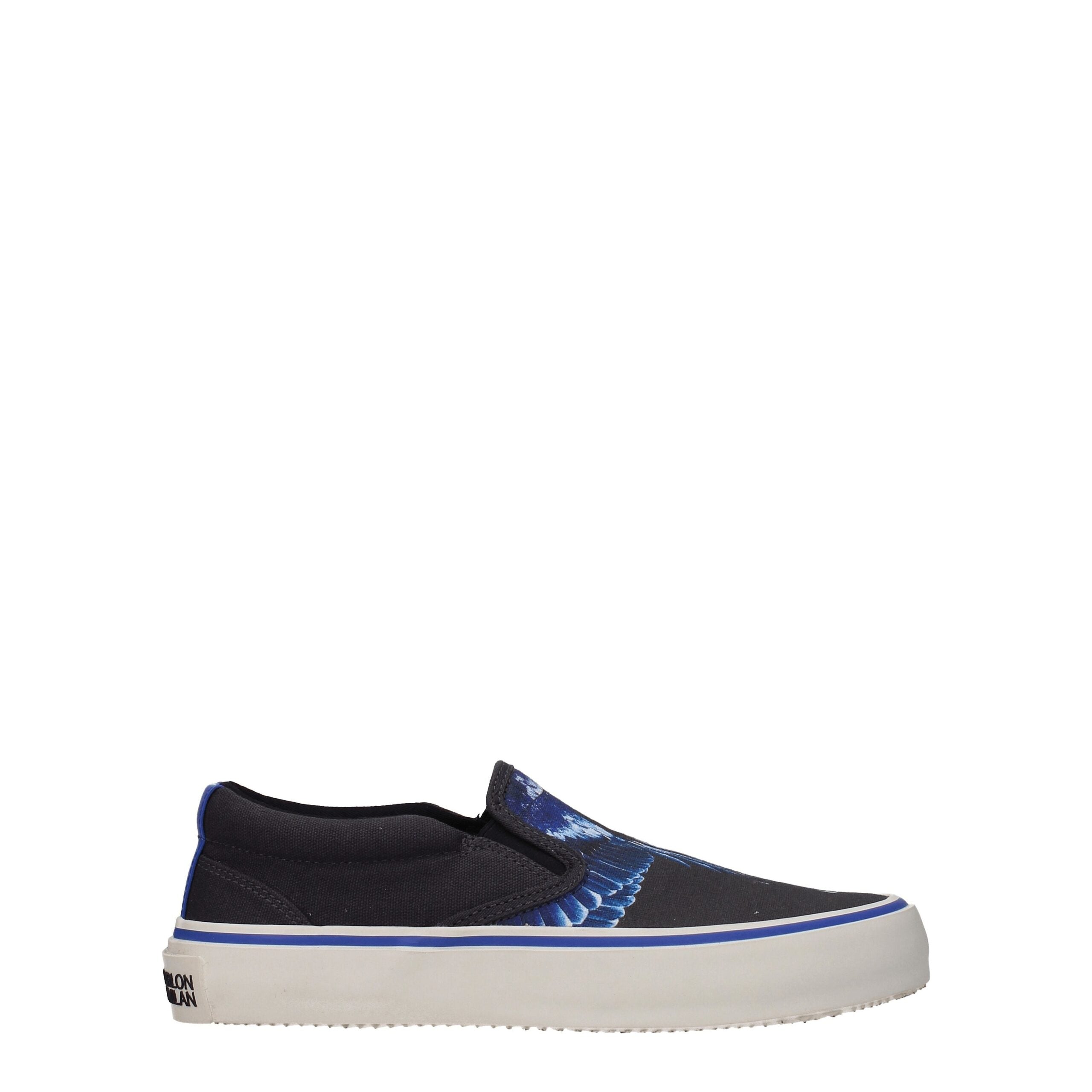 Black Fabric Slip-On Loafers Marcelo Burlon
