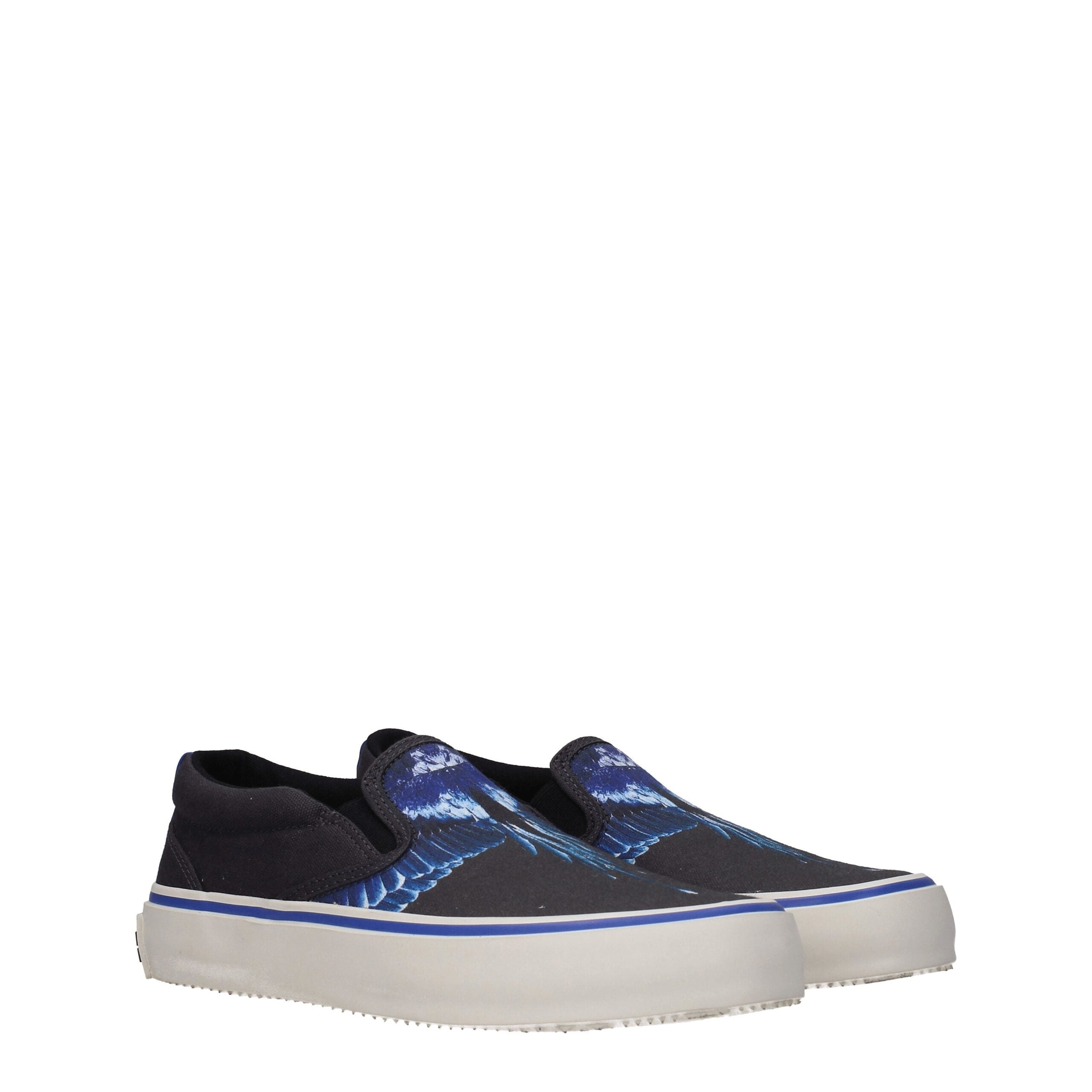 Black Fabric Slip-On Loafers Marcelo Burlon