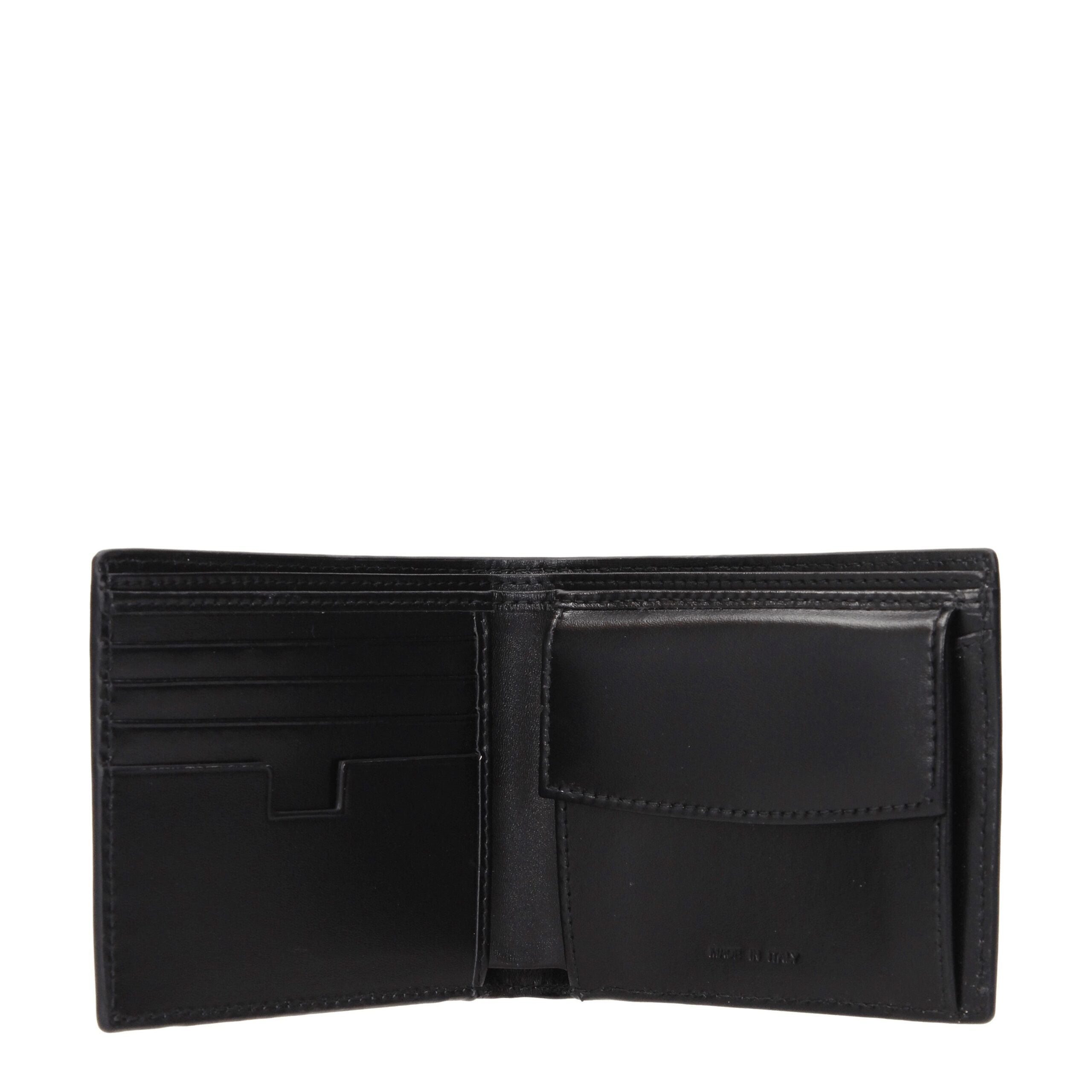 Black Leather Wallets Testoni