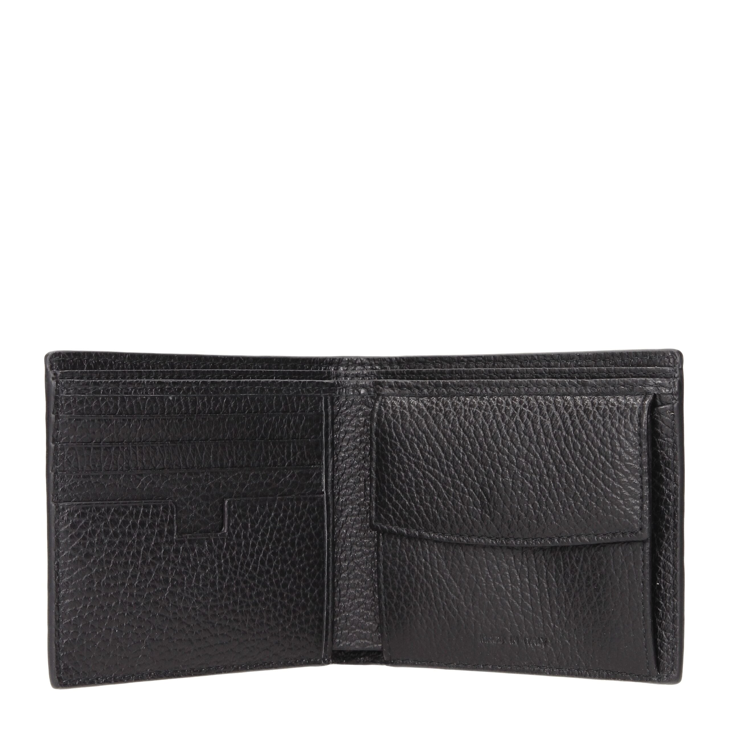 Black Leather Wallets Testoni