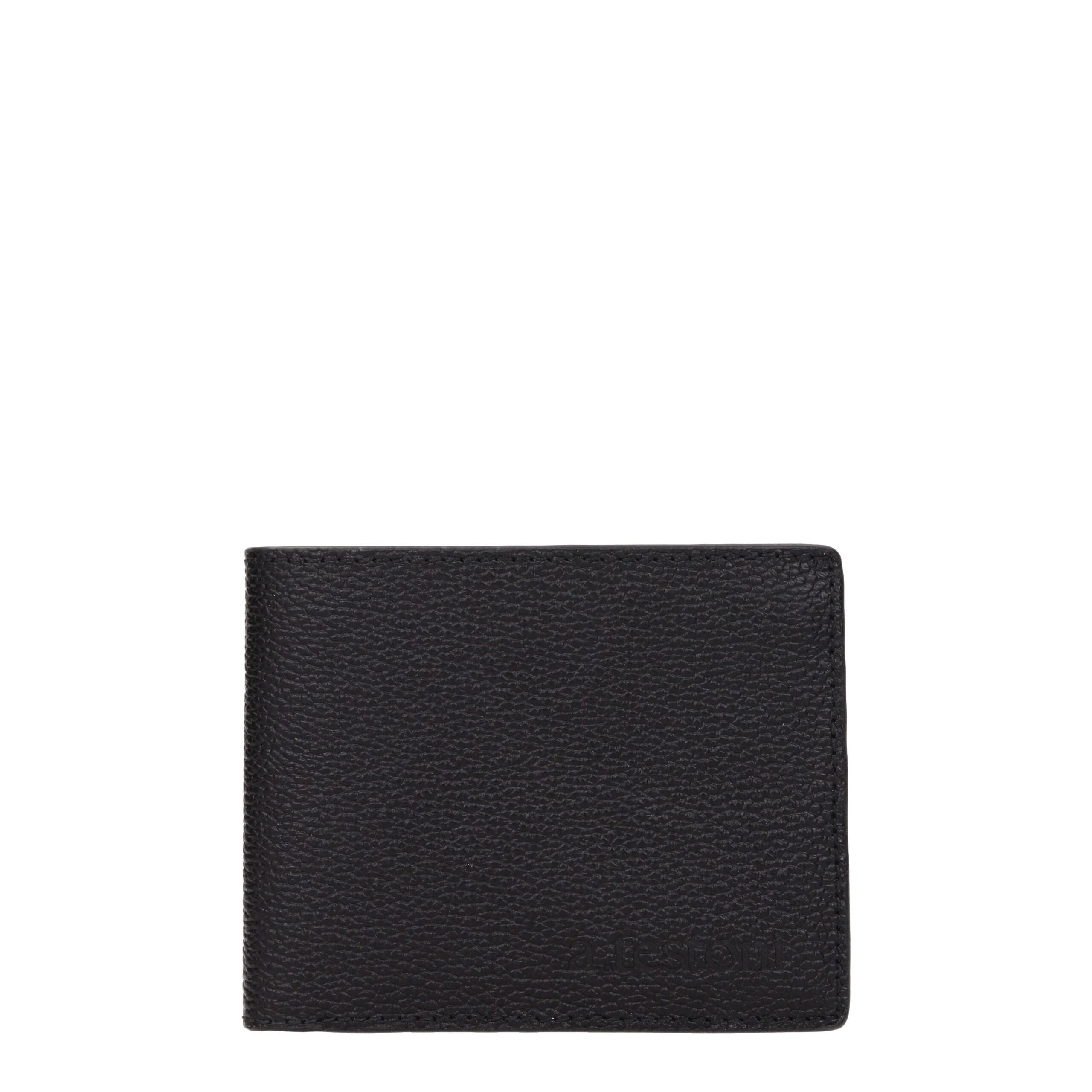 Black Leather Wallets Testoni