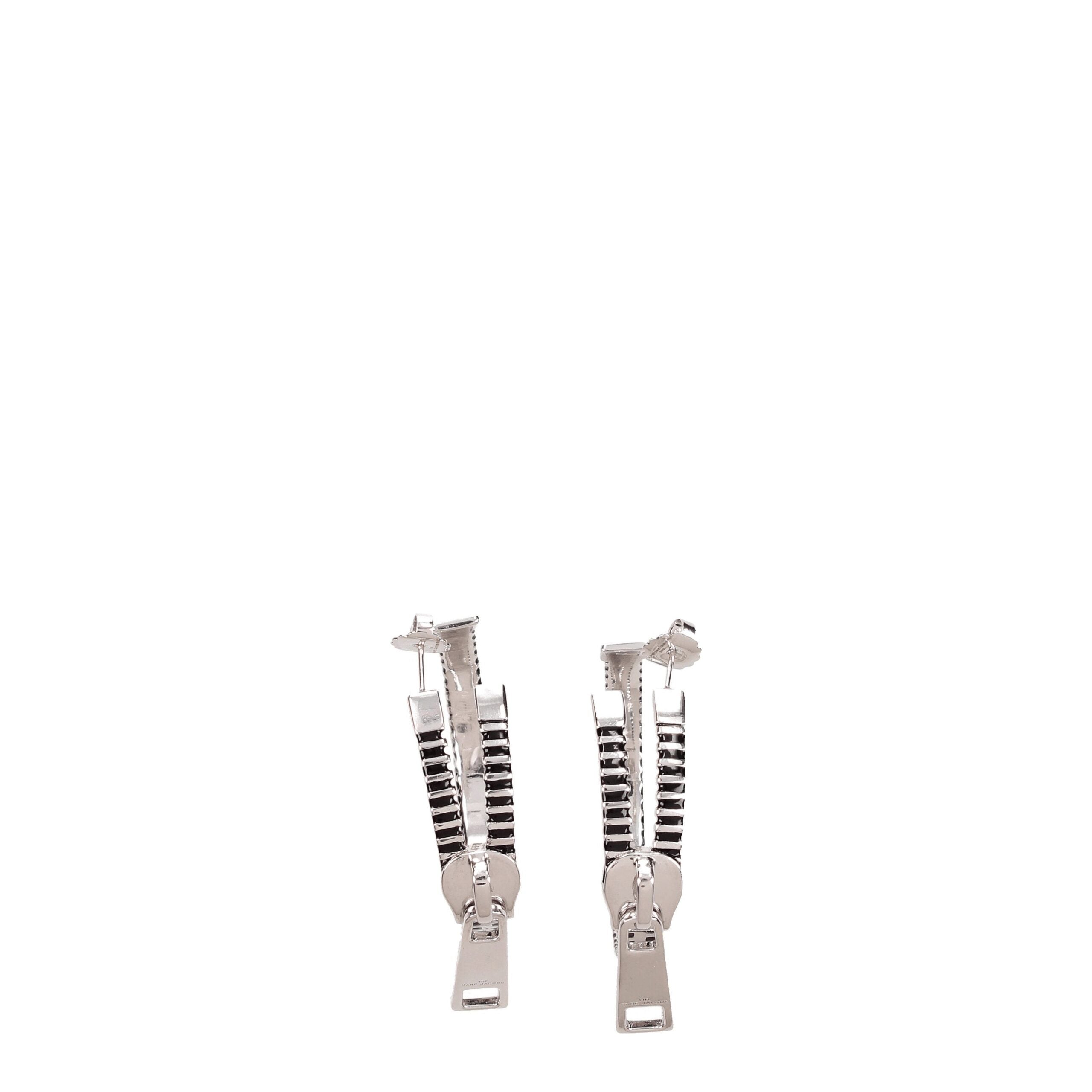 Gray Silver Earrings Marc Jacobs