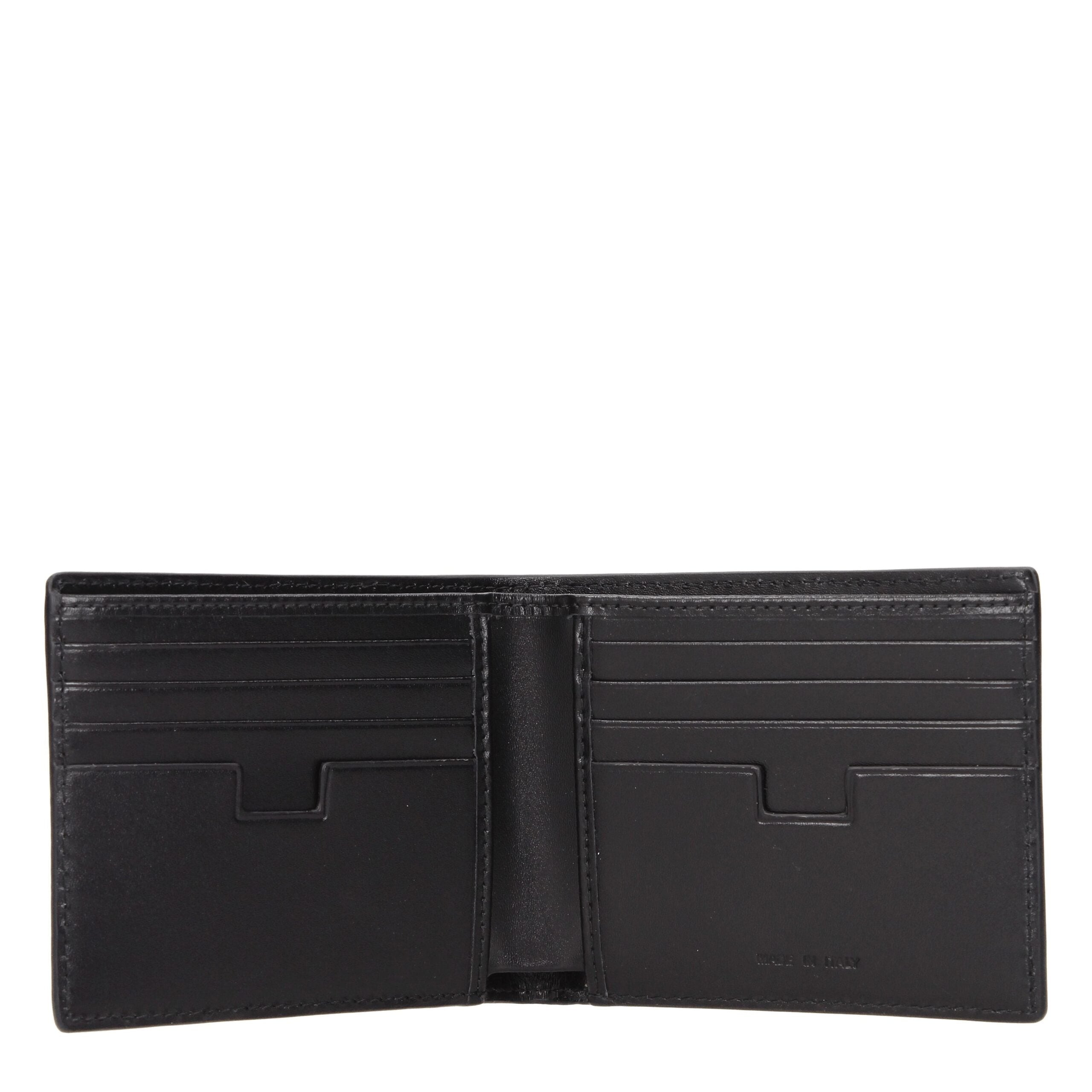 Black Leather Wallets Testoni