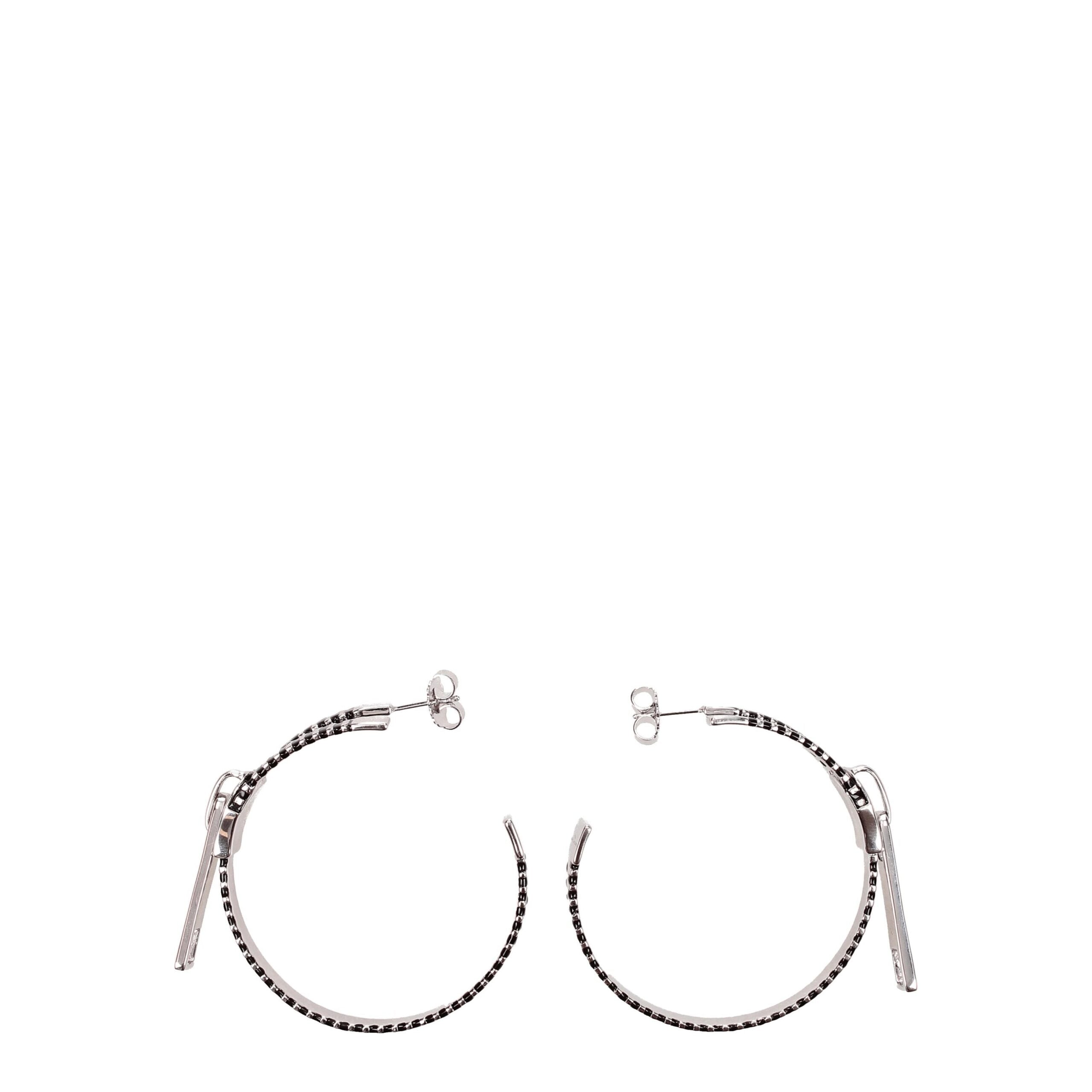 Gray Silver Earrings Marc Jacobs