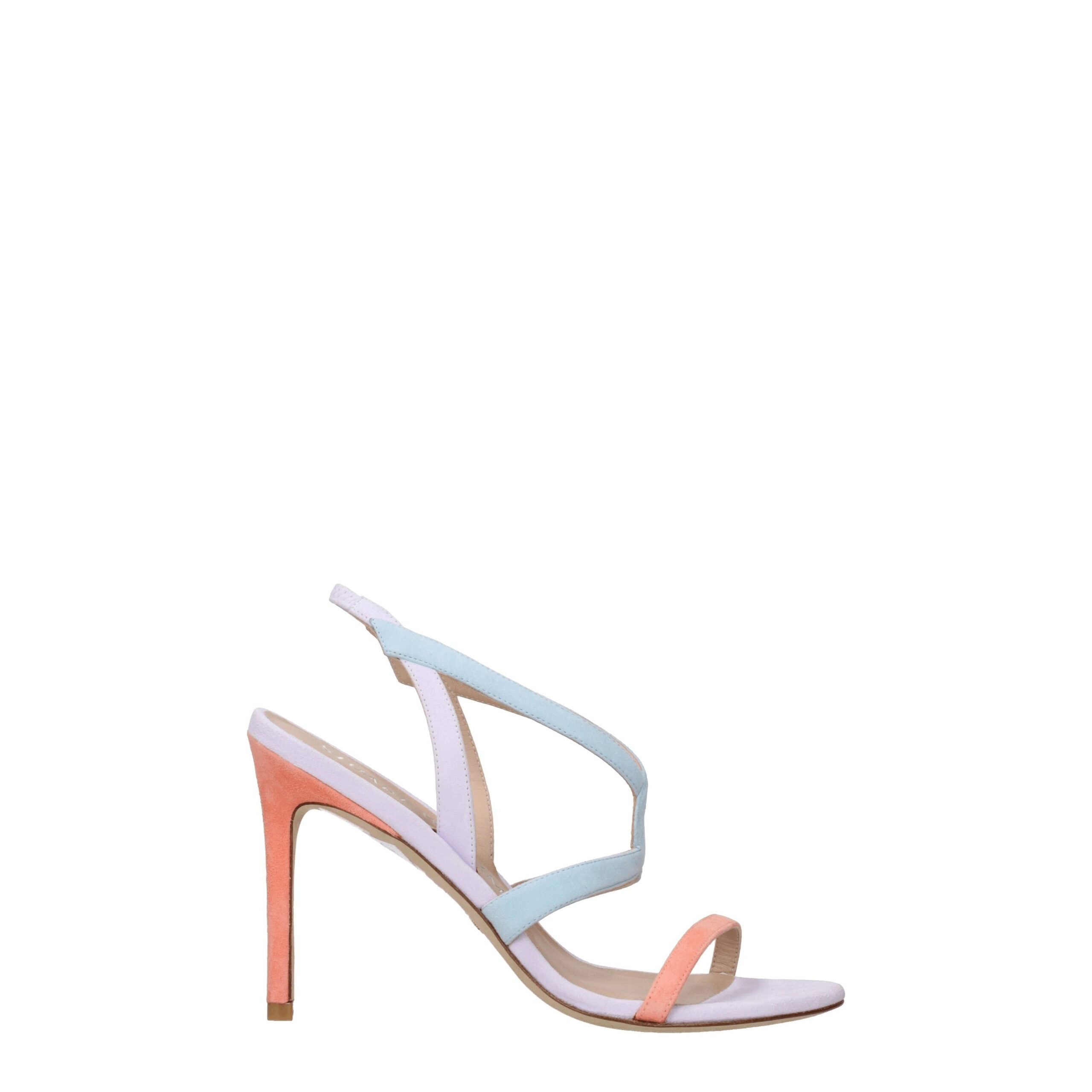 Multicolor Leather Stiletto Heels Sandals Stuart Weitzman