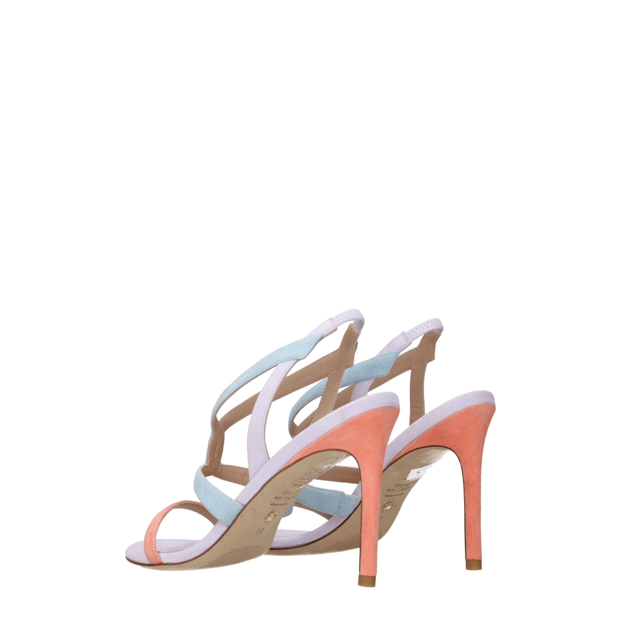 Multicolor Leather Stiletto Heels Sandals Stuart Weitzman
