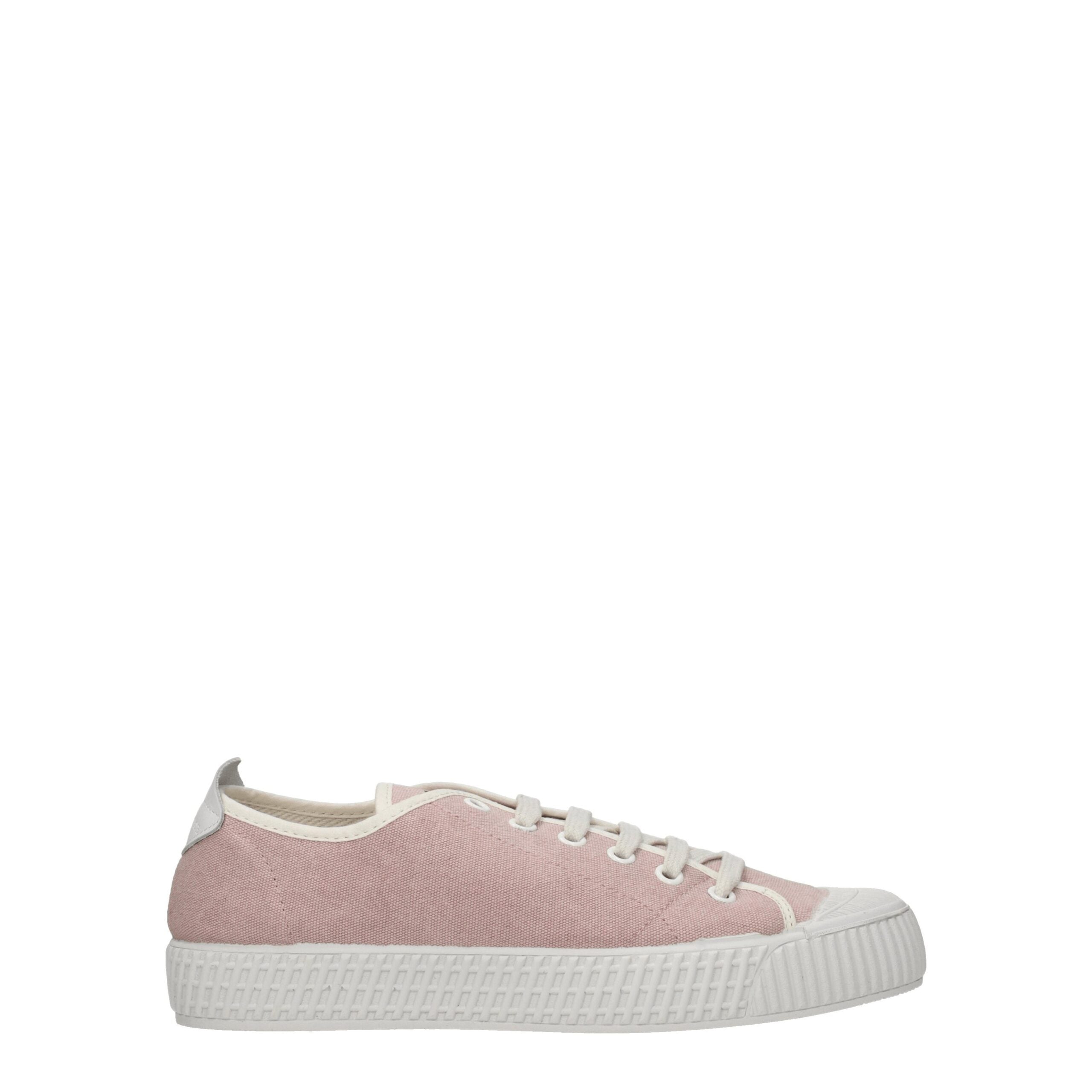 Pink Fabric Low Tops Car Shoe