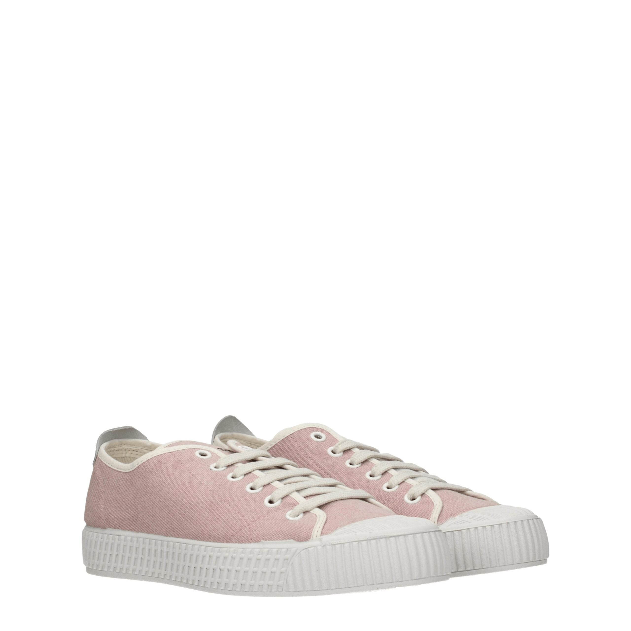 Pink Fabric Low Tops Car Shoe