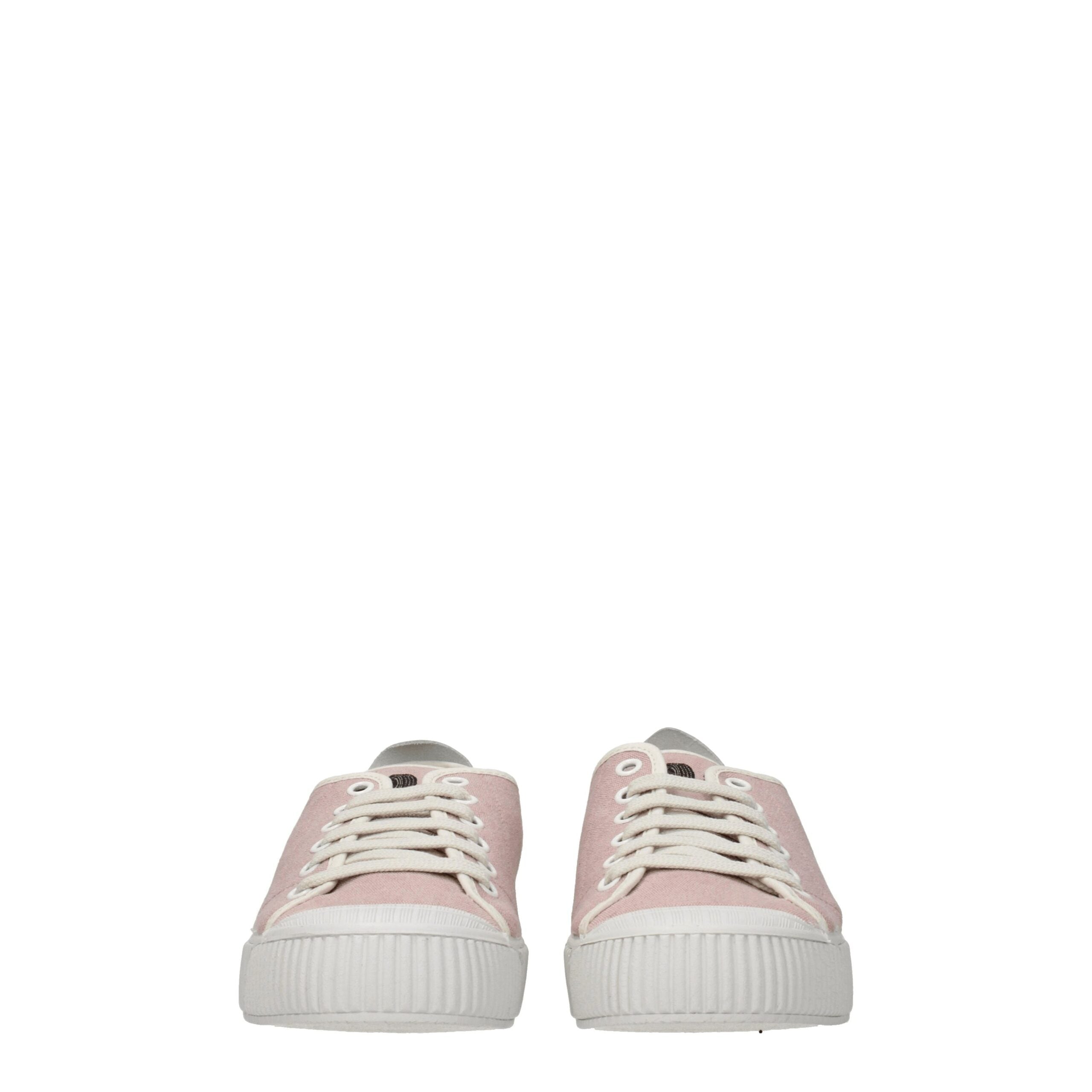 Pink Fabric Low Tops Car Shoe