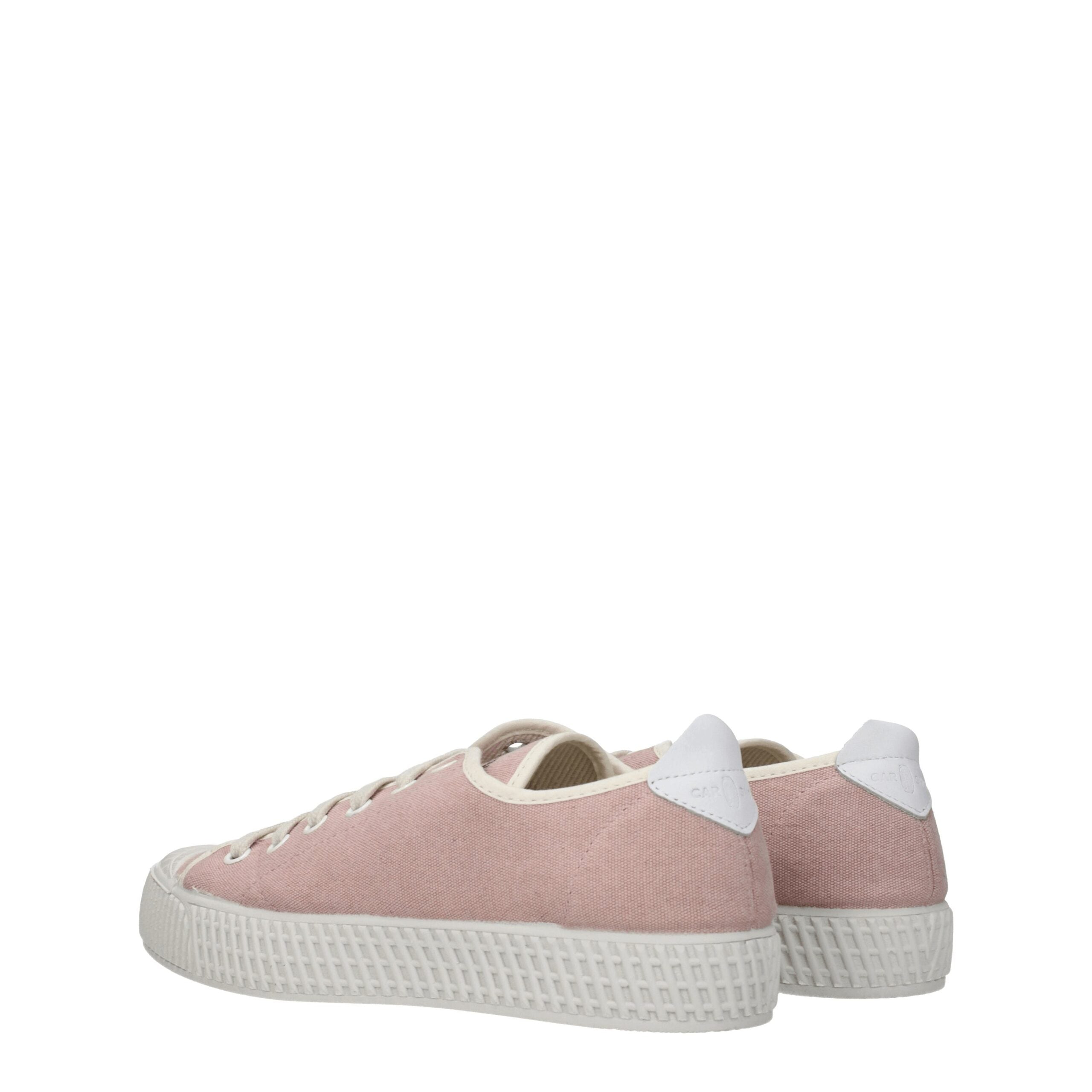 Pink Fabric Low Tops Car Shoe