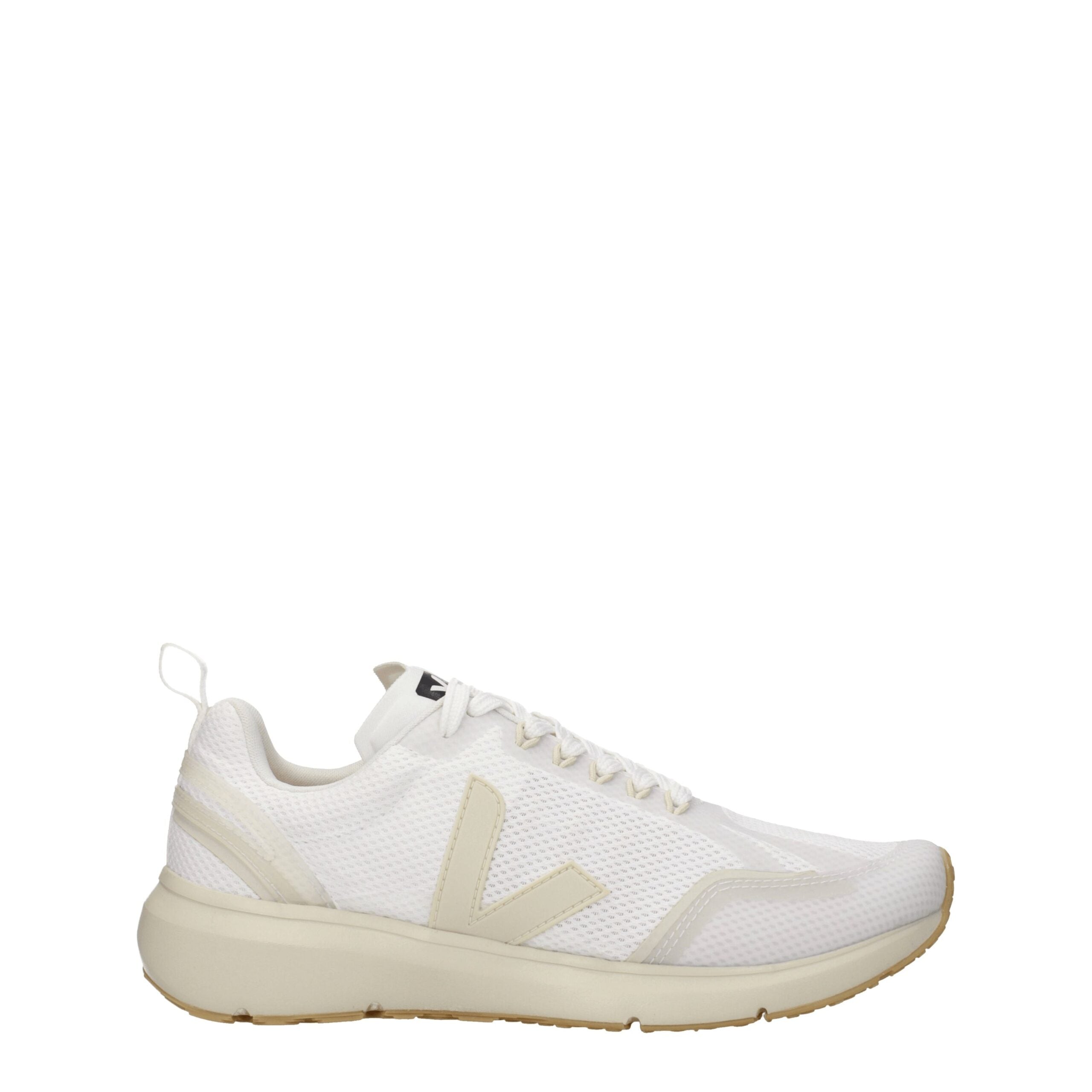 White Fabric Athletic Sneakers Veja
