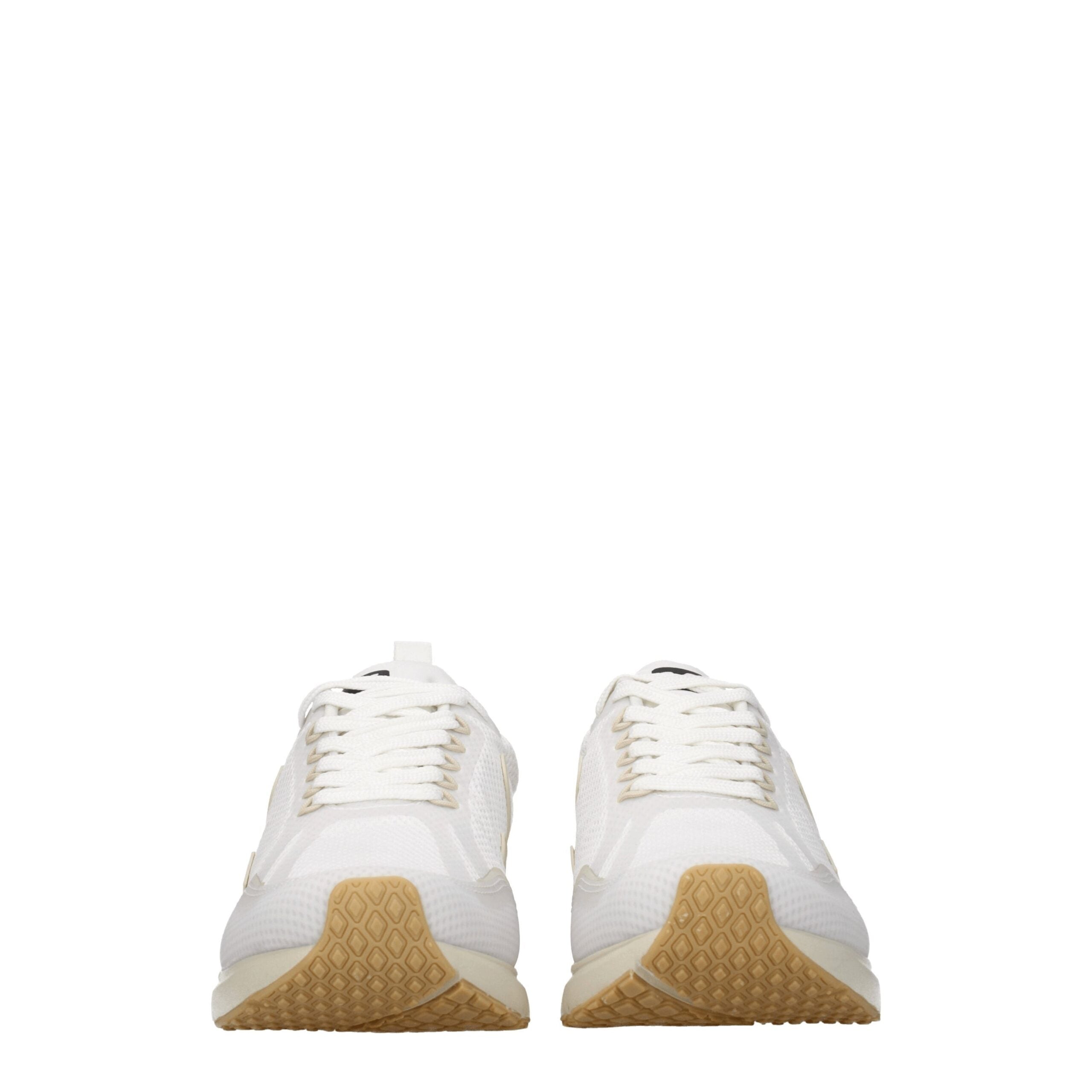 White Fabric Athletic Sneakers Veja