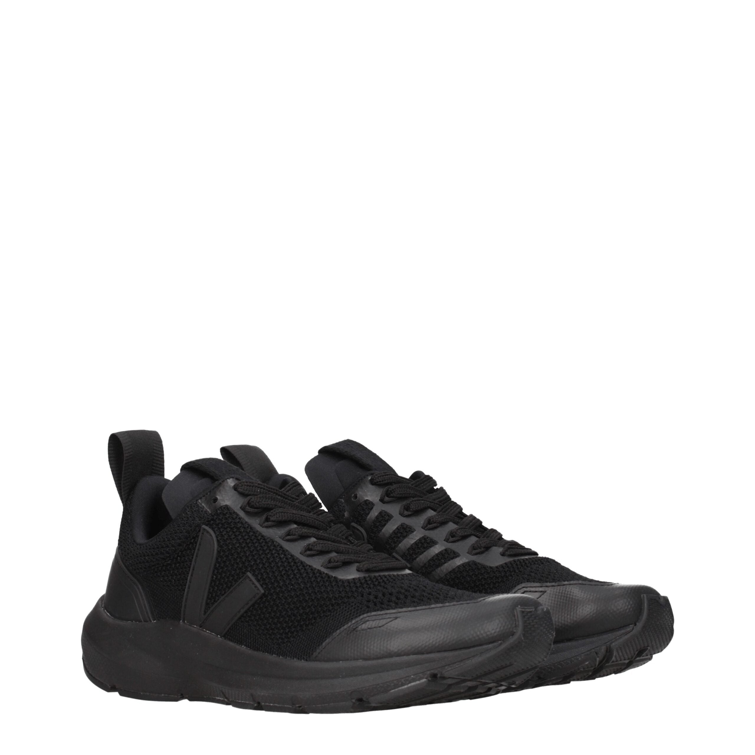 Black Fabric Athletic Sneakers Veja