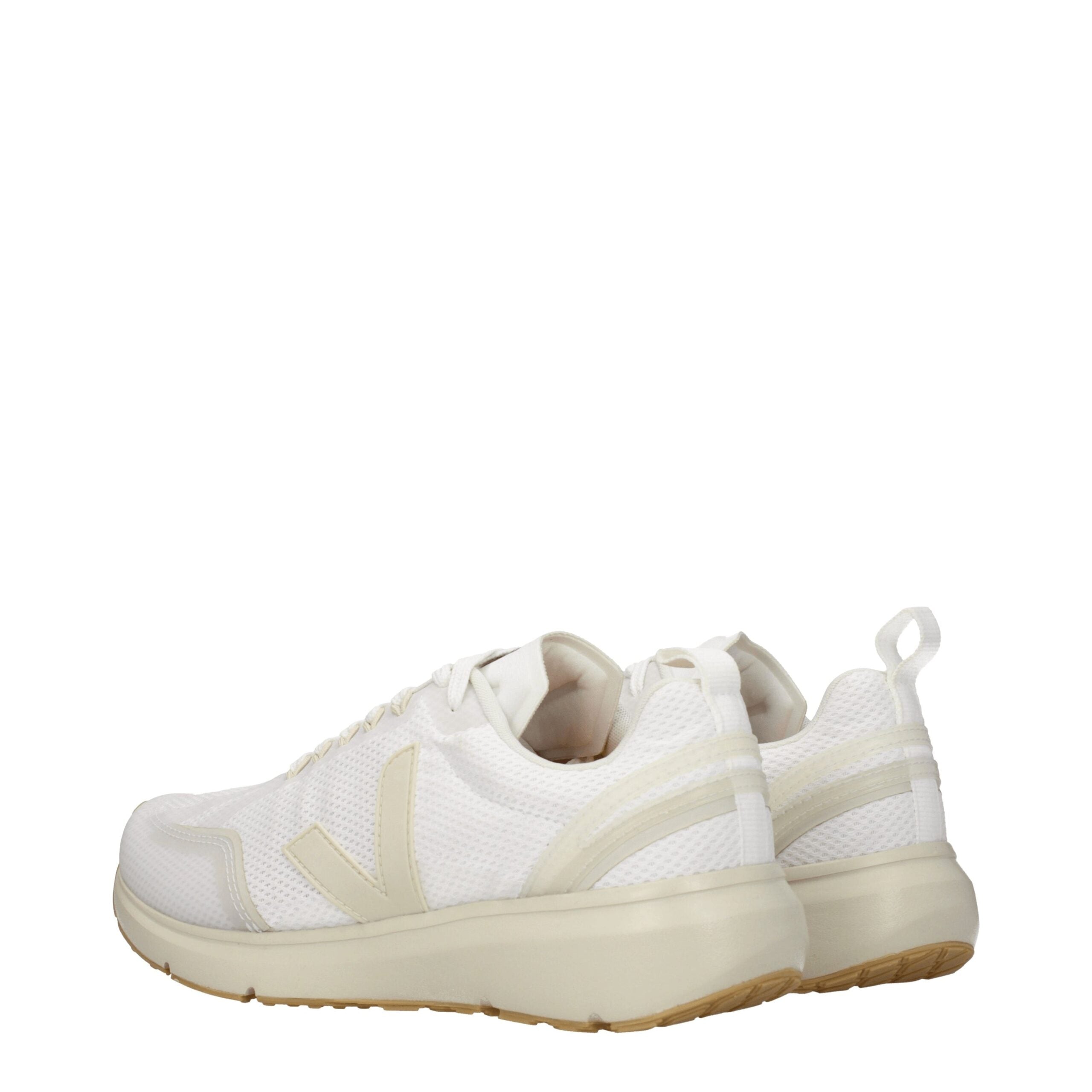 White Fabric Athletic Sneakers Veja